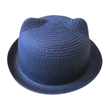 Cute Style Cat Ears Straw Hat
