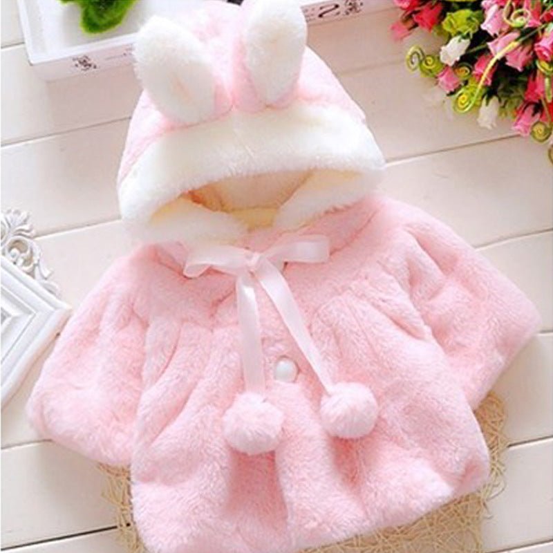 Baby Hooded Coat with Bunny Ears – Soft & Cozy Outerwear - Little Pop
