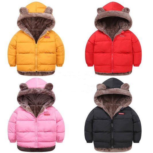 Children’s Reversible Cotton - Padded Jacket – Warm Winter Coat - Little Pop