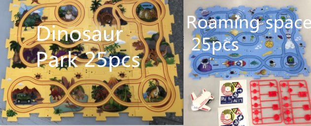 DIY Puzzle Race Car Track Set – Educational Toy for Kids - Little Pop