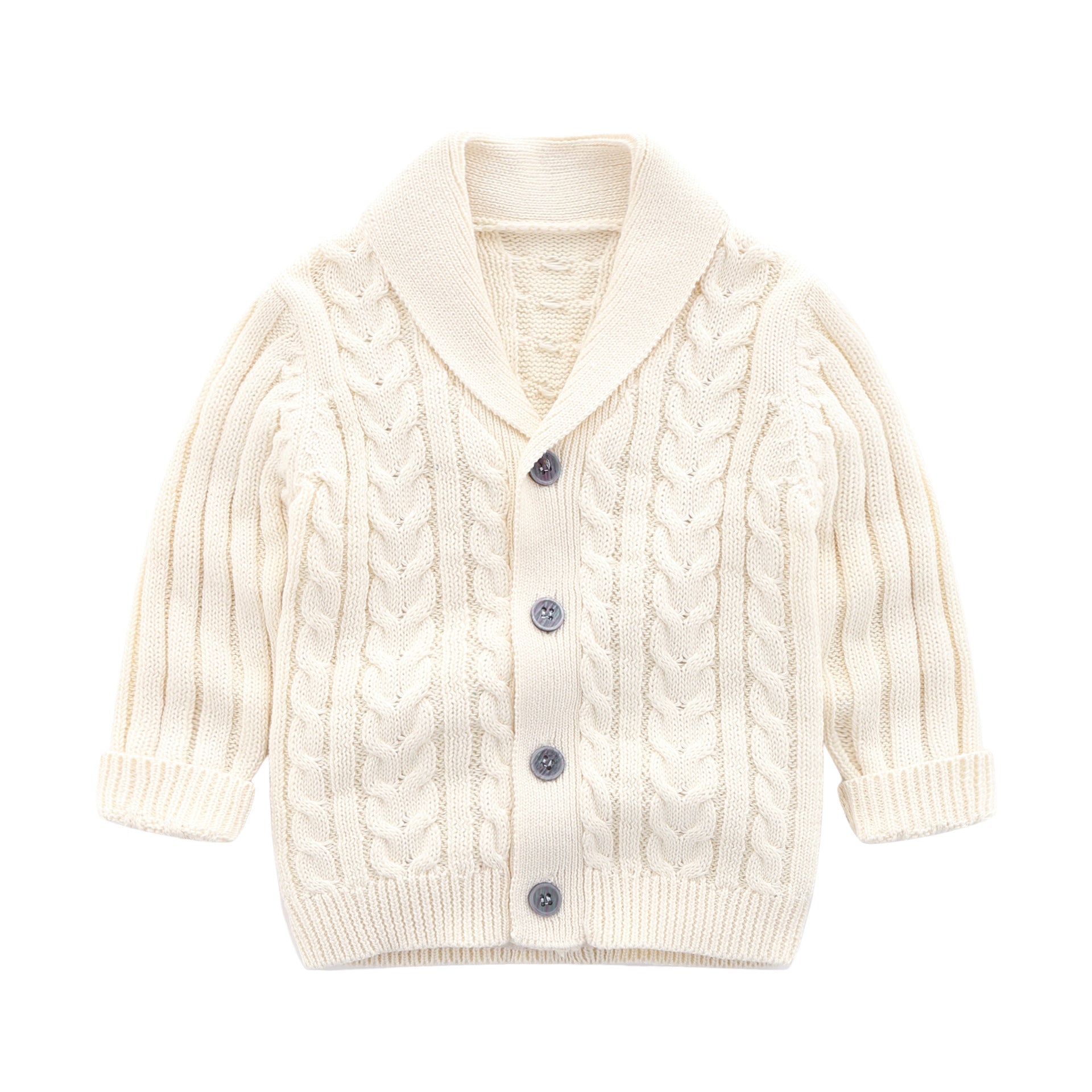 Baby Boy Cotton Knit Cardigan – Soft & Easy - to - Wear Style - Little Pop