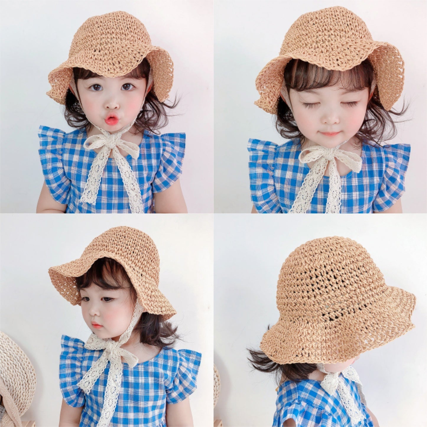 Elegant Lace Bucket Hat for Girls