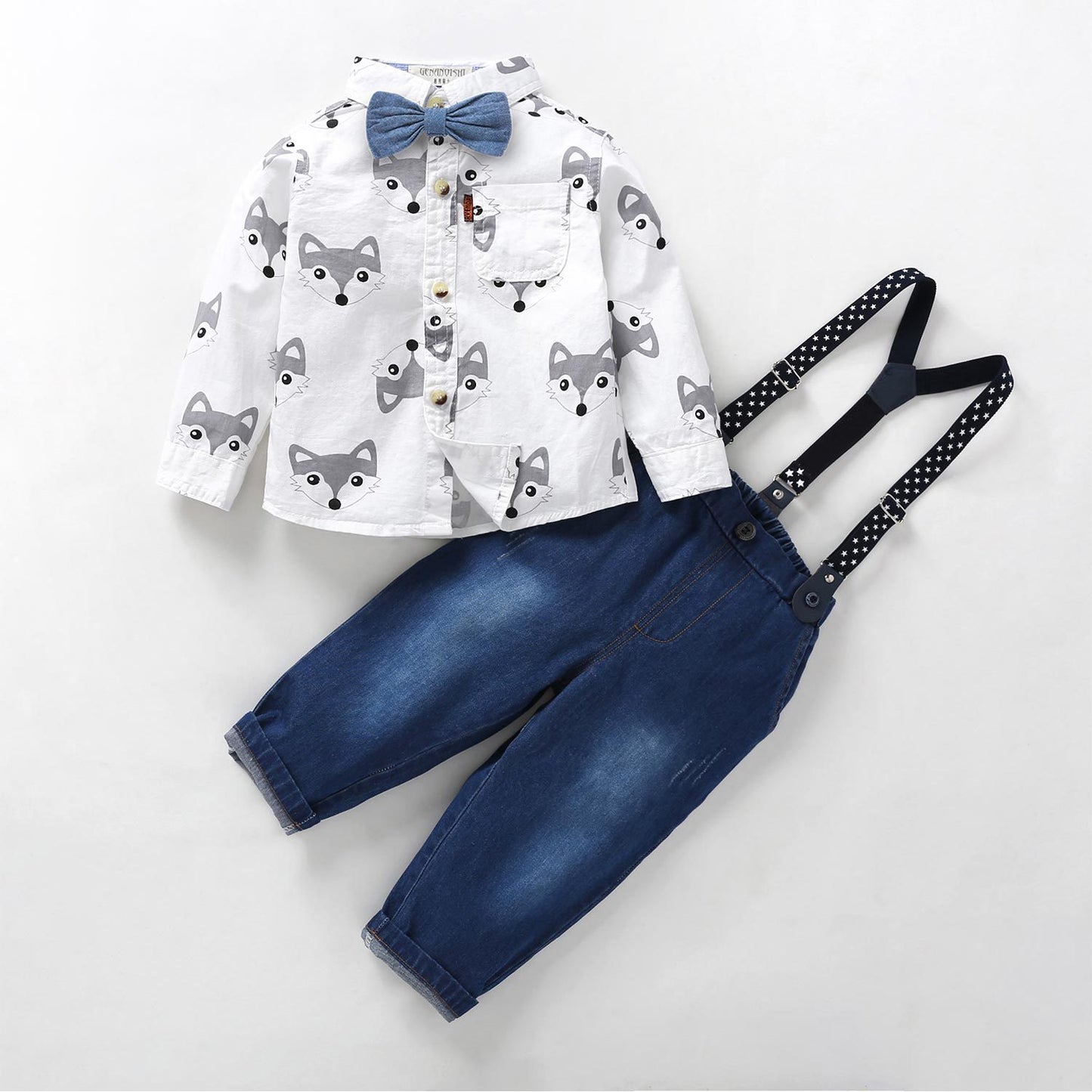 Baby Boys’ Gentleman Outfit – 3 Piece Suit with Suspenders & Bow Tie - Little Pop