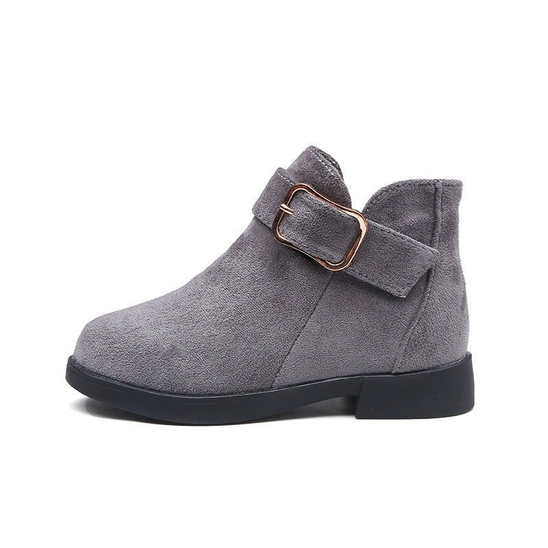 Girls’ Suede Leather Boots – Stylish & Durable - Little Pop