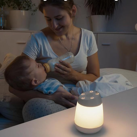 Baby Sleep Helper Night Light – White Noise & Calming Glow for Peaceful Nights