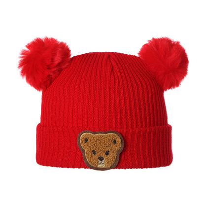 Adorable Fox Design Knitted Baby Winter Hat Soft Beanie Cap for Newborn Infant Warm Cold Weather Accessories and Gift