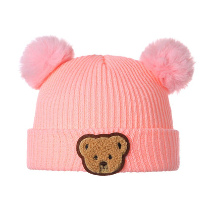 Adorable Fox Design Knitted Baby Winter Hat Soft Beanie Cap for Newborn Infant Warm Cold Weather Accessories and Gift