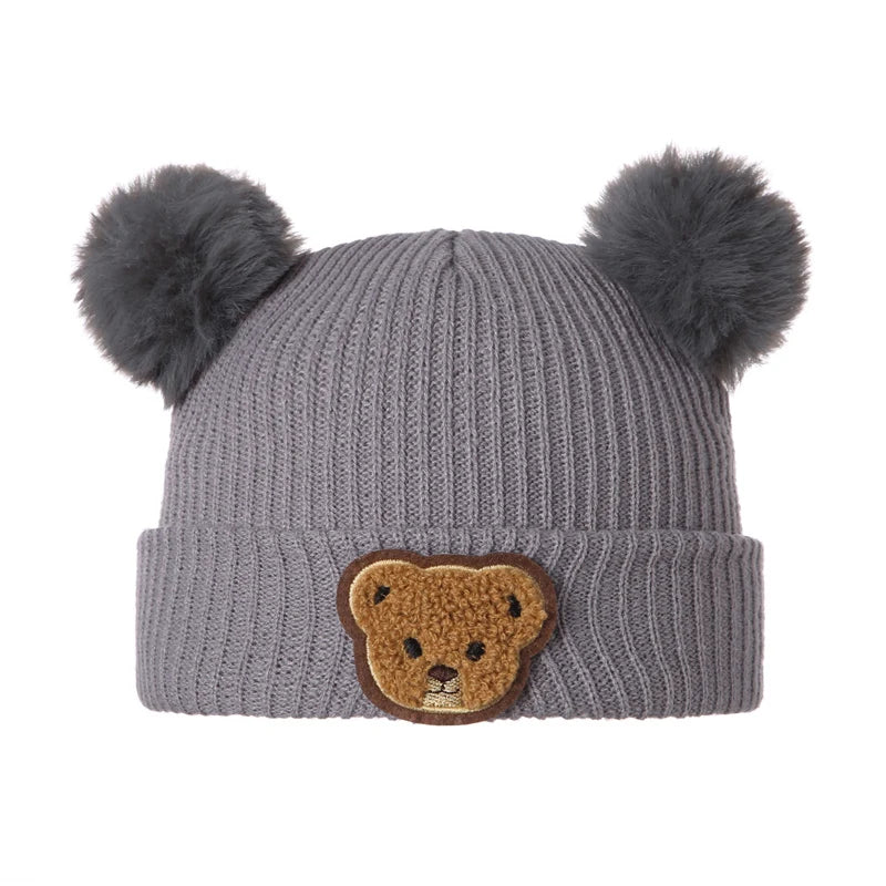 Adorable Fox Design Knitted Baby Winter Hat Soft Beanie Cap for Newborn Infant Warm Cold Weather Accessories and Gift