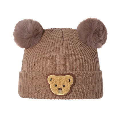 Adorable Fox Design Knitted Baby Winter Hat Soft Beanie Cap for Newborn Infant Warm Cold Weather Accessories and Gift