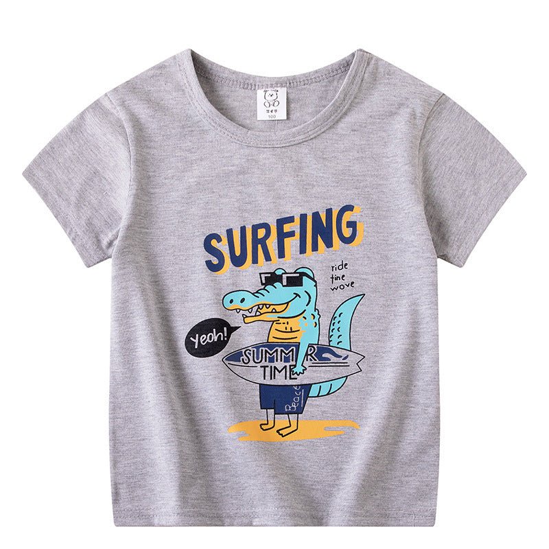 Kids’ Cartoon T-Shirt – Boys’ and Girls’ Short Sleeve Casual Top - Little Pop