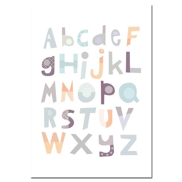 Alphabet Kids Wall Art