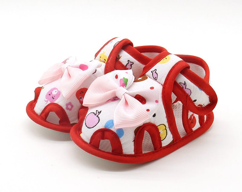 Baby Girl Cotton Shoes – Soft Sole Toddler Shoes - Little Pop