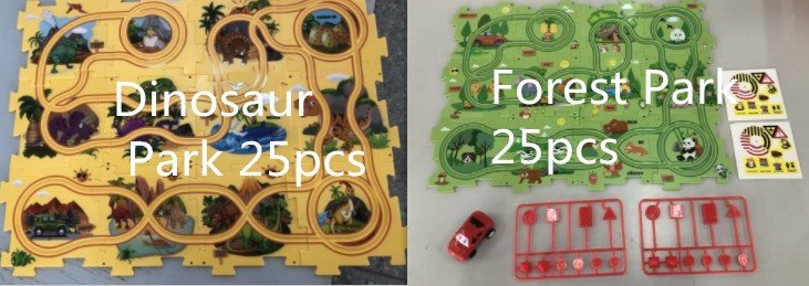 DIY Puzzle Race Car Track Set – Educational Toy for Kids - Little Pop