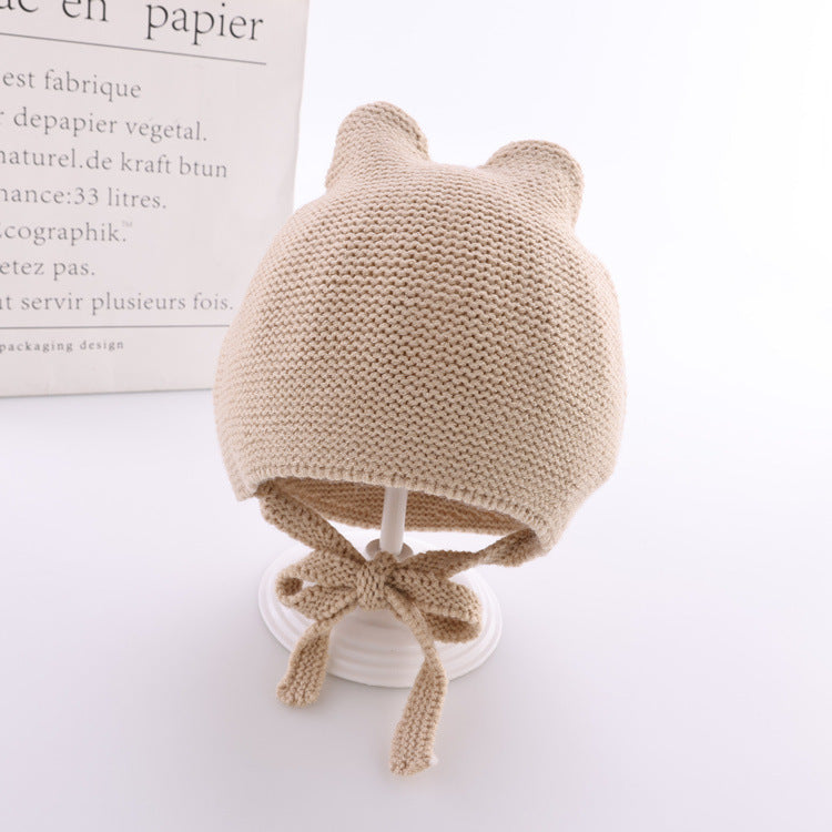 Cute Baby Wool Hat – Soft Winter Beanie for Infants