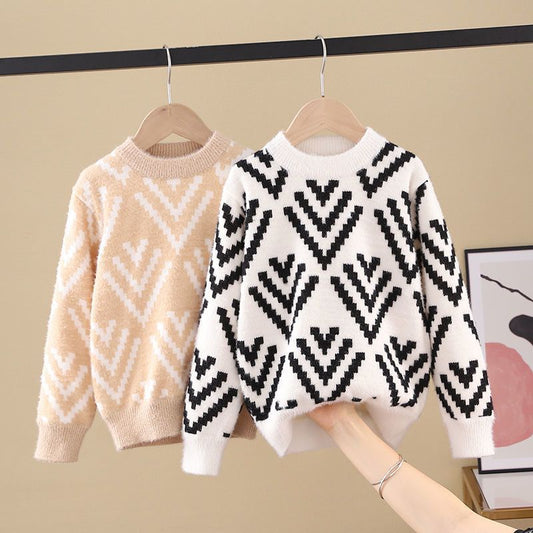 Kids Knit Pullover Sweater – Soft & Cozy Everyday Wear - Little Pop