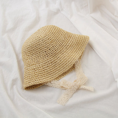 Elegant Lace Bucket Hat for Girls
