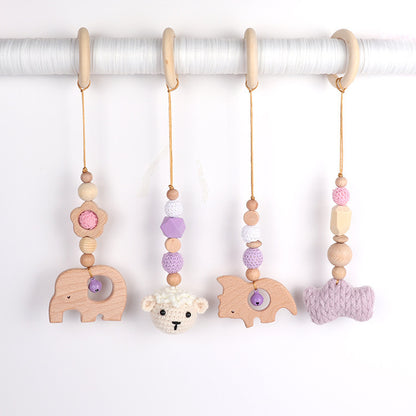 Natural Beech Baby Rattle