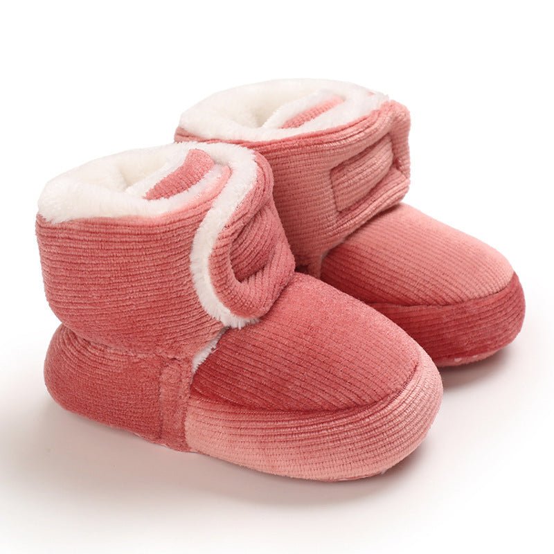 Baby Girl Cotton Shoes – Soft Sole Toddler Shoes - Little Pop