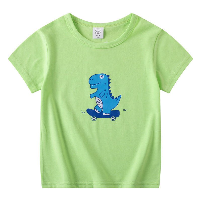 Kids’ Cartoon T-Shirt – Boys’ and Girls’ Short Sleeve Casual Top - Little Pop