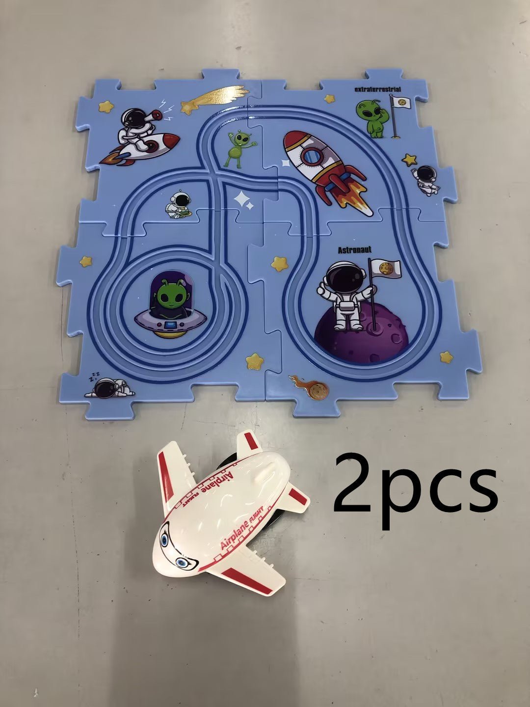 DIY Puzzle Race Car Track Set – Educational Toy for Kids - Little Pop
