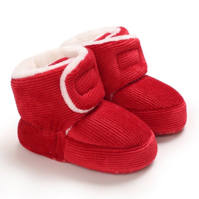 Baby Girl Cotton Shoes – Soft Sole Toddler Shoes - Little Pop
