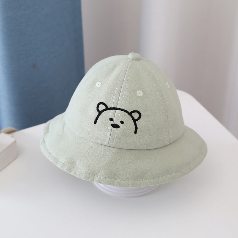Cute & Protective Fisherman Hat for Kids – Face Cover Included