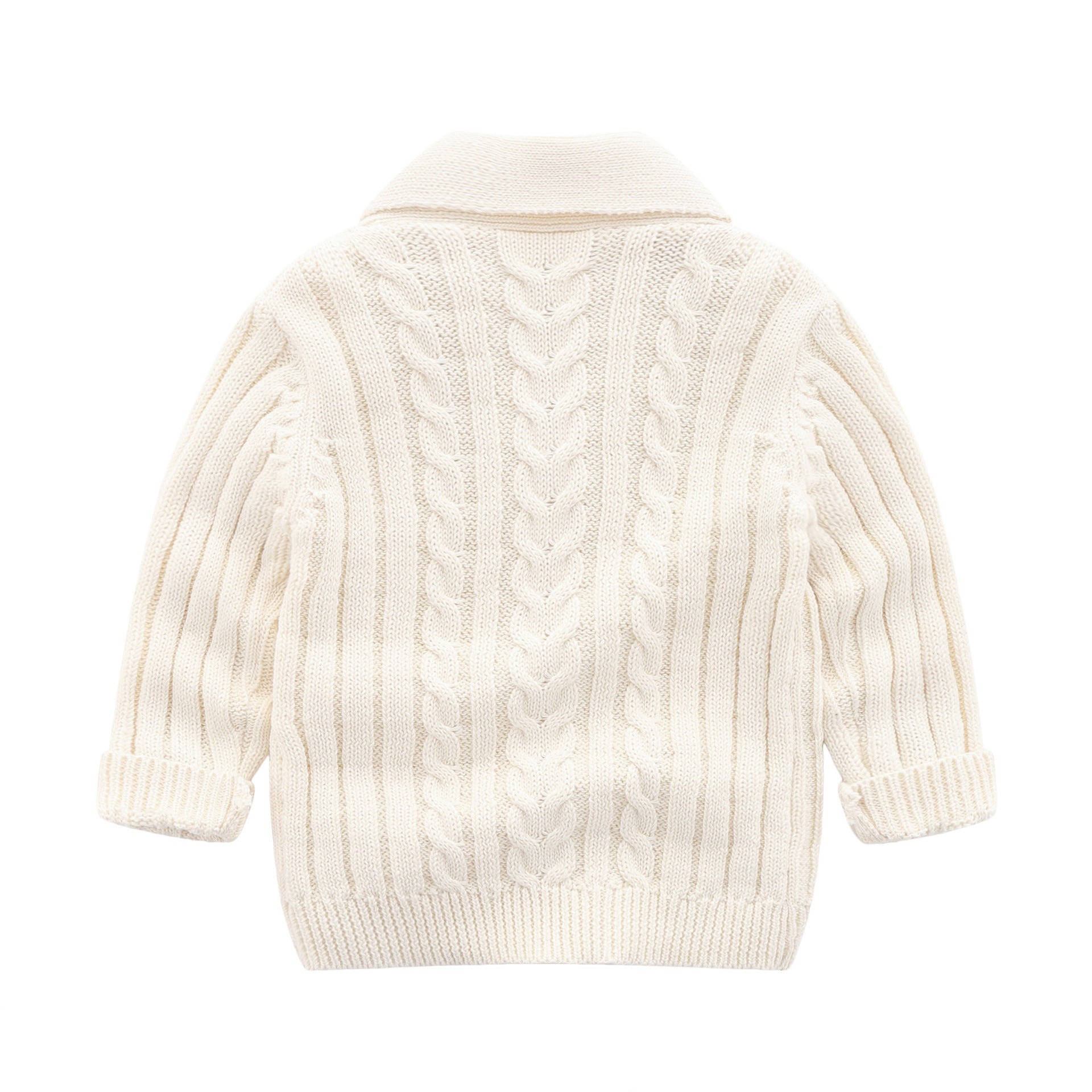 Baby Boy Cotton Knit Cardigan – Soft & Easy - to - Wear Style - Little Pop